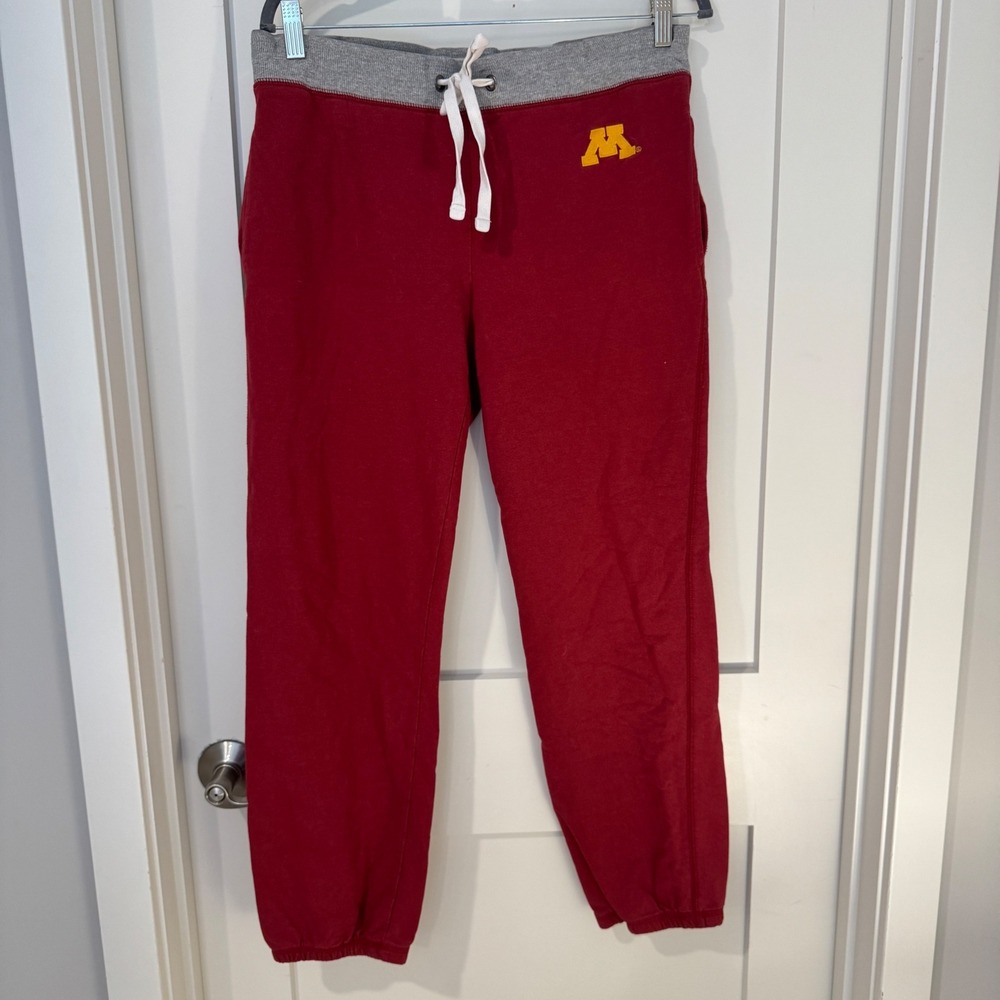 G-III‎ 4Her Minnesota Gophers Maroon Sweatpants Womens Medium Joggers Carl Banks